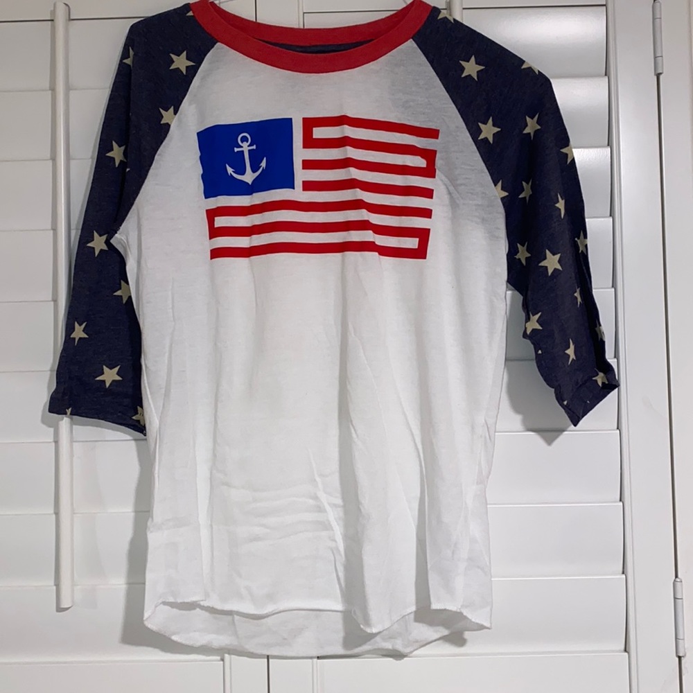 Southern Standard patriotic baseball tee